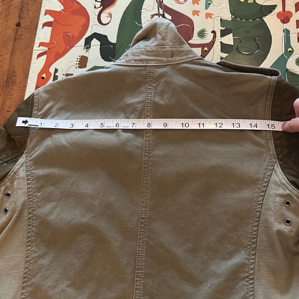 JCrew Military Jacket with Quilted Sleeves - Picture 7 of 9